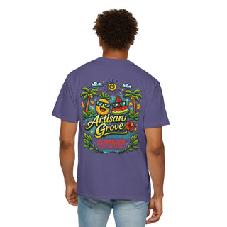 Summer Collection T‑Shirt — "Artisan Grove" Tropical Graphic