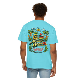 Summer Collection T‑Shirt — "Artisan Grove" Tropical Graphic