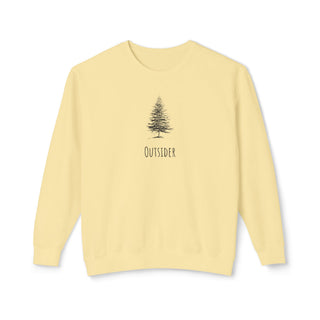 Outsider Tree Crewneck Sweatshirt — Minimal Nature Graphic