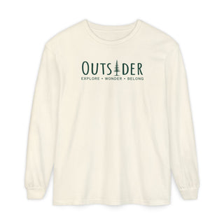 Outsider Pine Tree Long Sleeve T-Shirt – Unisex Nature Hiking Tee – Artisan Grove