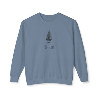 Outsider Tree Crewneck Sweatshirt — Minimal Nature Graphic