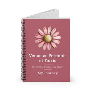 Resilient Daisy My Journey spiral journal in rose, additional view