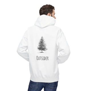 Outsider Tree Hoodie — Minimal Nature Graphic Fleece Hoodie