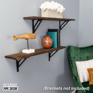 Live Edge Wood Shelf, 36 in. – Trail Brown (Shelf Only)