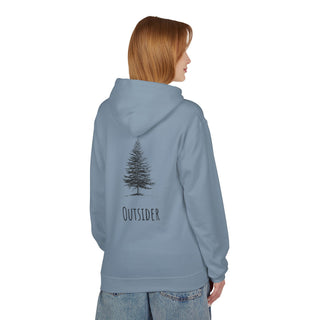 Outsider Tree Hoodie — Minimal Nature Graphic Fleece Hoodie