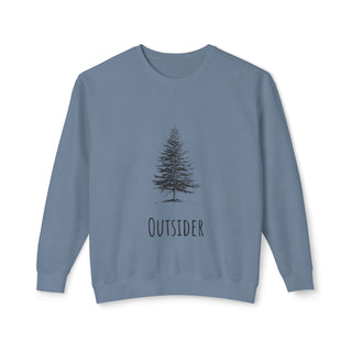Outsider Tree Crewneck Sweatshirt — Minimal Nature Graphic Pullover