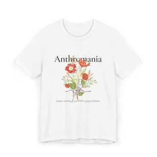 Anthromania Floral T‑Shirt — "I adore flowers" Botanical Graphic Tee