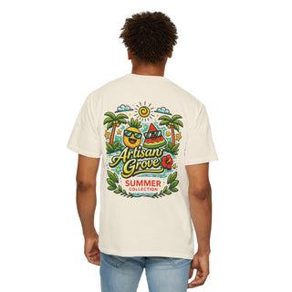 Summer Collection T‑Shirt — "Artisan Grove" Tropical Graphic