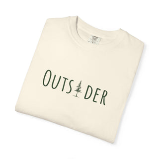 Outsider T-Shirt-Green Text