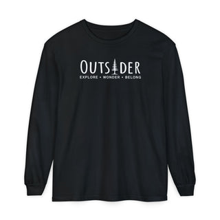 Outsider Pine Tree Long Sleeve T-Shirt – Unisex Nature Hiking Tee – Artisan Grove
