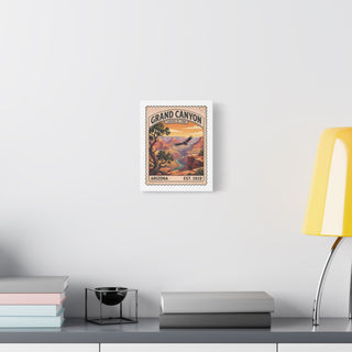 Grand Canyon National Park canvas wall art hanging in a bright living room