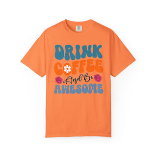 Artisan Grove Coffee and Be Awesome T-Shirt | Retro Colorful Coffee Tee