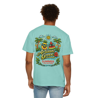 Summer Collection T‑Shirt — "Artisan Grove" Tropical Graphic