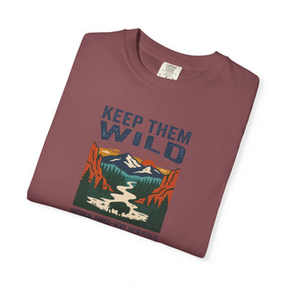 Keep Them Wild Graphic Short Sleeve T-Shirt — Retro Scenic Park Tee