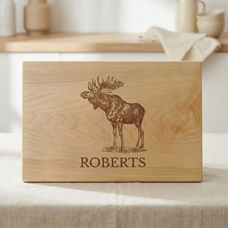 Moose Cutting Board – Walnut or Maple