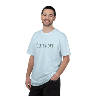 Outsider T-Shirt-Green Text