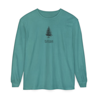 Outsider Tree Long Sleeve Tee — Minimal Nature Graphic T-Shirt
