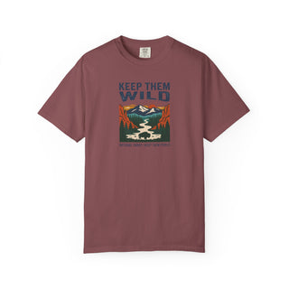 Keep Them Wild Graphic Short Sleeve T-Shirt — Retro Scenic Park Tee