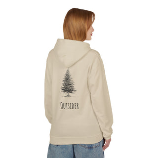 Outsider Tree Hoodie — Minimal Nature Graphic Fleece Hoodie