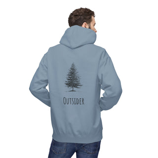 Outsider Tree Hoodie — Minimal Nature Graphic Fleece Hoodie