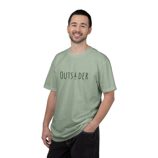 Outsider T-Shirt-Green Text