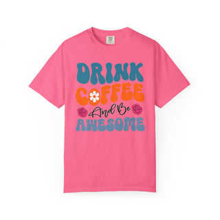Artisan Grove Coffee and Be Awesome T-Shirt | Retro Colorful Coffee Tee