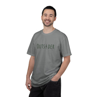 Outsider T-Shirt-Green Text