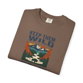 Keep Them Wild Graphic Short Sleeve T-Shirt — Retro Scenic Park Tee