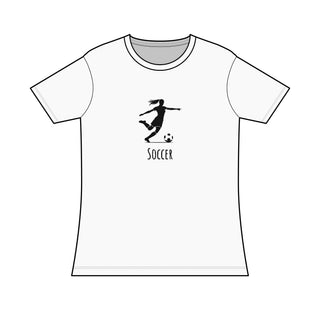 Women's Soccer Tee – Silhouette Kicker Graphic