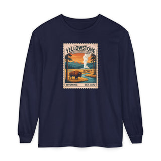 Yellowstone National Park long sleeve shirt, fall layering graphic tee