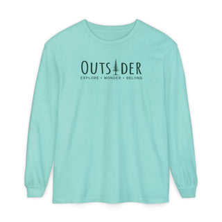 Outsider Pine Tree Long Sleeve T-Shirt – Unisex Nature Hiking Tee – Artisan Grove