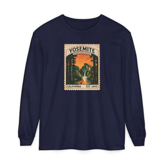Yosemite California Est. 1890 vintage stamp long sleeve shirt
