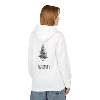 Outsider Tree Hoodie — Minimal Nature Graphic Fleece Hoodie
