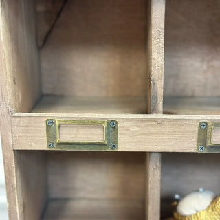 Rustic Wood Cubby Box