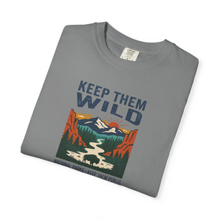 Keep Them Wild Graphic Short Sleeve T-Shirt — Retro Scenic Park Tee