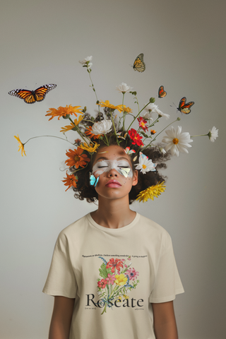 Roseate Floral T-Shirt | Vintage Floral Graphic Tee
