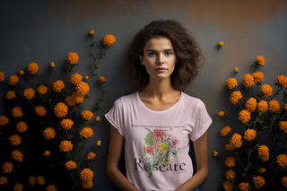 Roseate Floral T-Shirt | Vintage Floral Graphic Tee