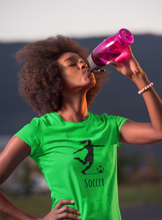 Women's Soccer Tee – Silhouette Kicker Graphic