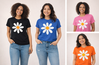 Daisy Organic Cotton Tee | Vintage Floral | Artisan Grove