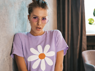 Daisy Organic Cotton Tee | Vintage Floral | Artisan Grove
