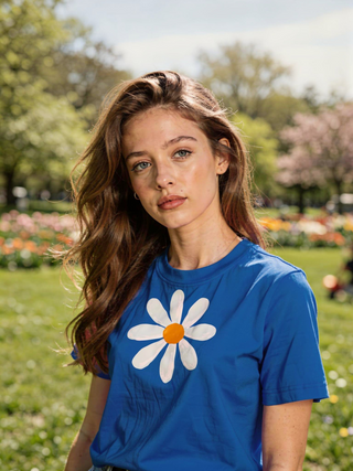 Daisy Organic Cotton Tee | Vintage Floral | Artisan Grove