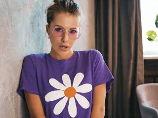 Daisy Organic Cotton Tee | Vintage Floral | Artisan Grove