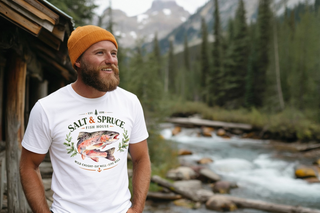 Artisan Grove | Salt & Spruce Fish House T‑Shirt – Vintage Fish Graphic Tee