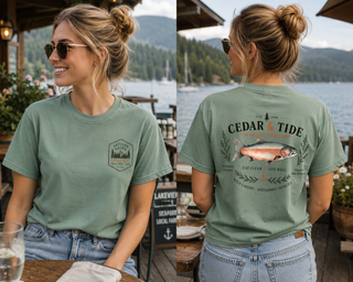 Artisan Grove | Cedar & Tide T-Shirt — Seafood Company Vintage Logo Tee