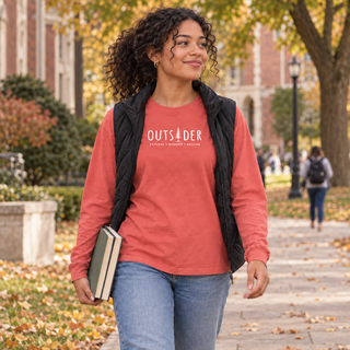 Outsider Pine Tree Long Sleeve T-Shirt – Unisex Nature Hiking Tee – Artisan Grove