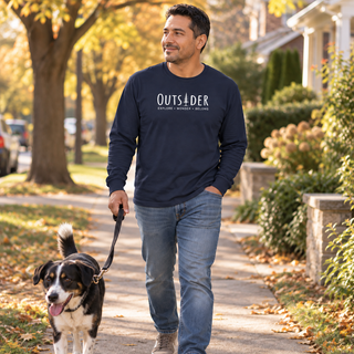 Outsider Pine Tree Long Sleeve T-Shirt – Unisex Nature Hiking Tee – Artisan Grove