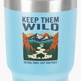 Keep them Wild 30oz Insulated Tumbler — Outdoor Camping Travel Cup