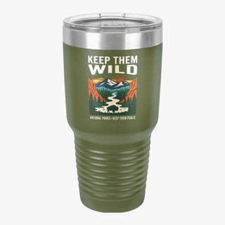 Keep them Wild 30oz Insulated Tumbler — Outdoor Camping Travel Cup
