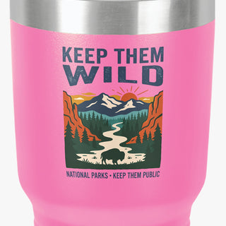 Keep them Wild 30oz Insulated Tumbler — Outdoor Camping Travel Cup