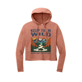 Keep them Wild— Women's Cropped Long‑Sleeve